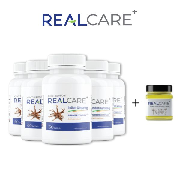 Combo 5 Realcare+ Joint + 1 Free Bone Massage Cream